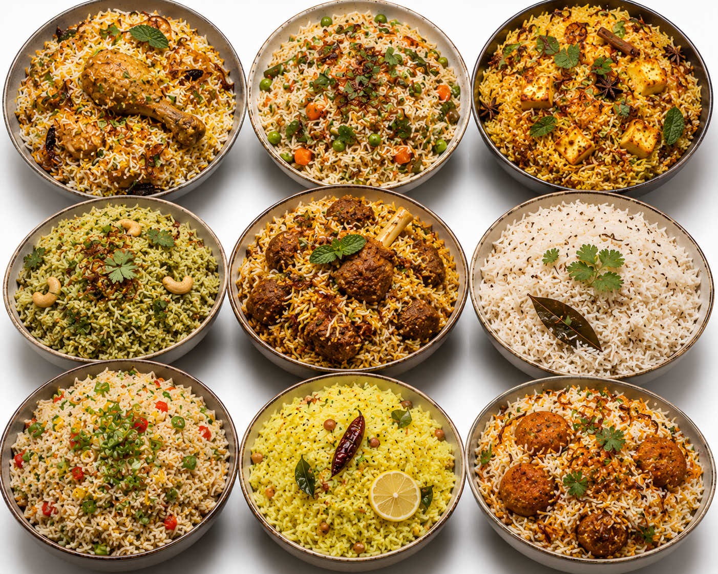 Biryani and Rice